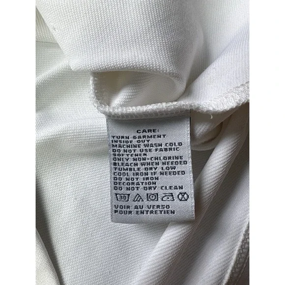 Ralph Lauren Golf Womens Small White Long Sleeve 1/2 Zip Pullover White Solid - Picture 7 of 8